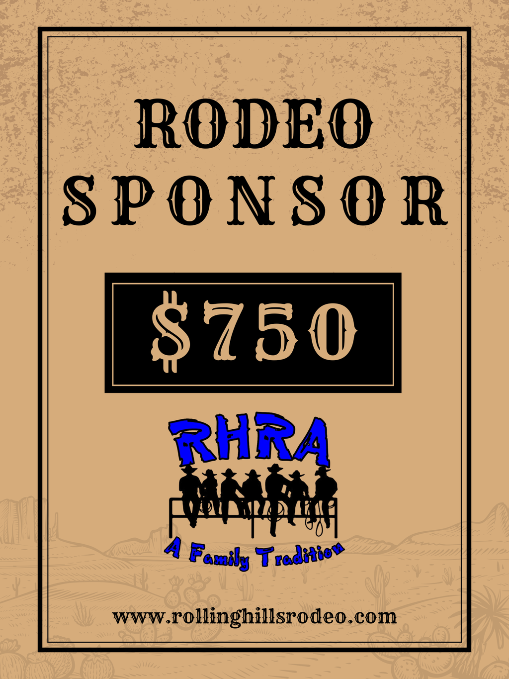 $750 Sponsorship