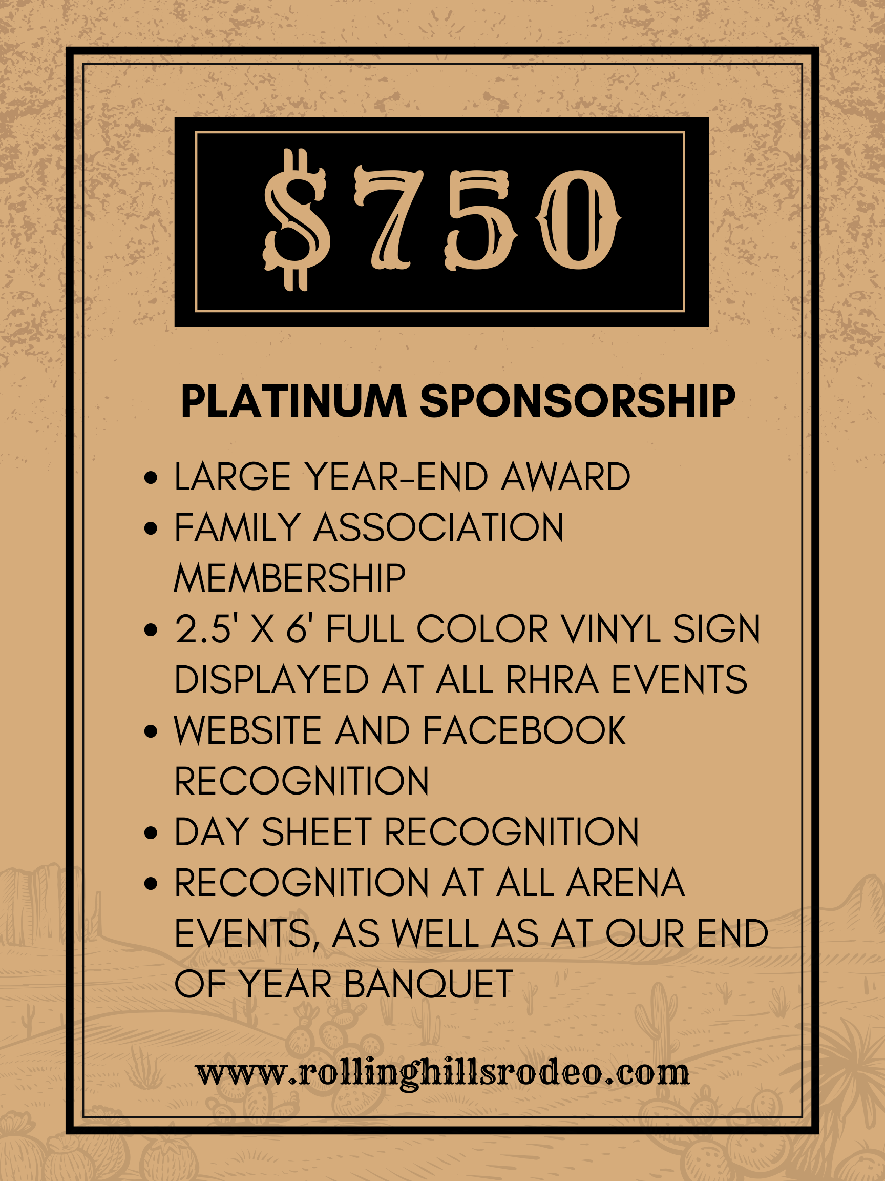 $750 Sponsorship