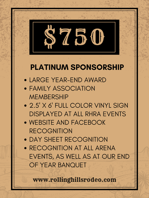 $750 Sponsorship