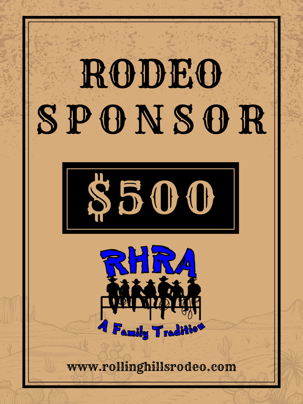 $500 Sponsorship