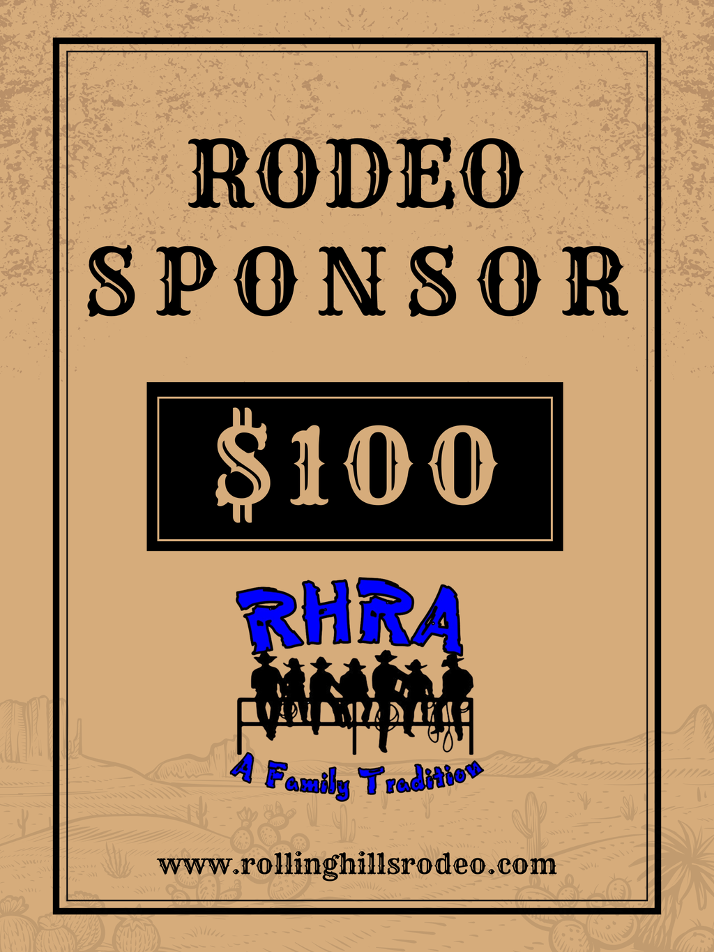 $100 Sponsorship